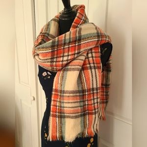 MODCLOTH plaid blanket scarf